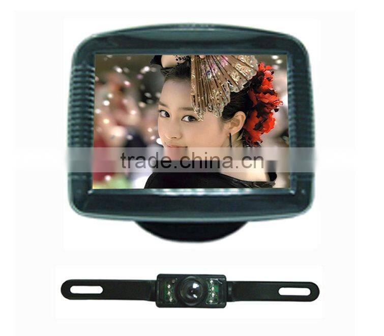 Rear View Parking Sensor System 3.5 inch TFT Monitor with Camera