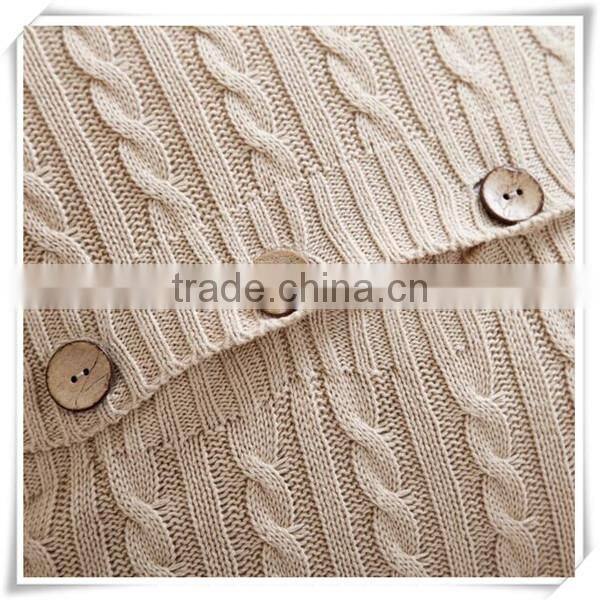 Good style cotton small office hold the twist knitting buttons cushions wool knit pillowcases