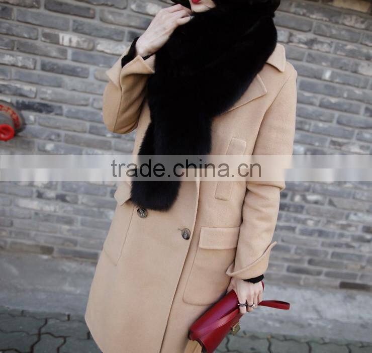 YR478 Top Quality Genuine Fox Fur Luxury Long Boa Scarf