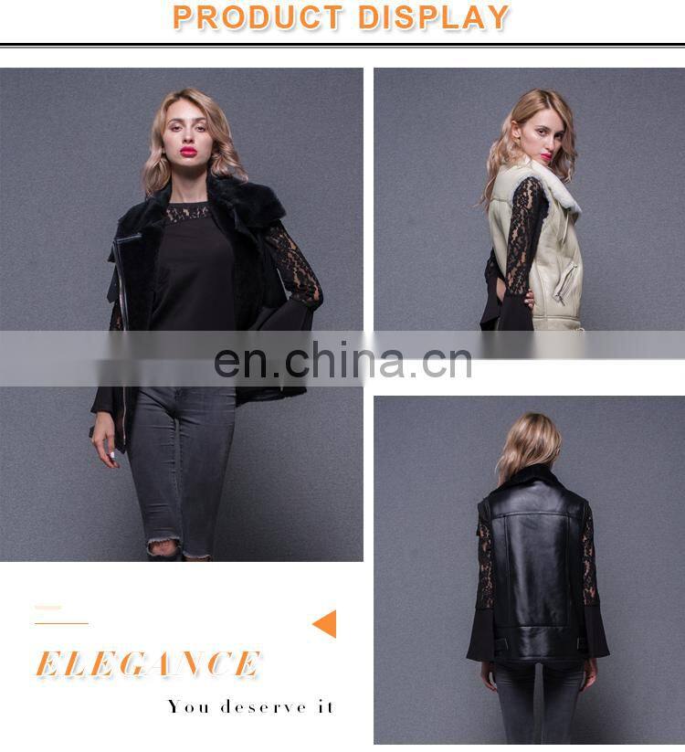 Durability Sheepskin Double Face Fur Women Vest