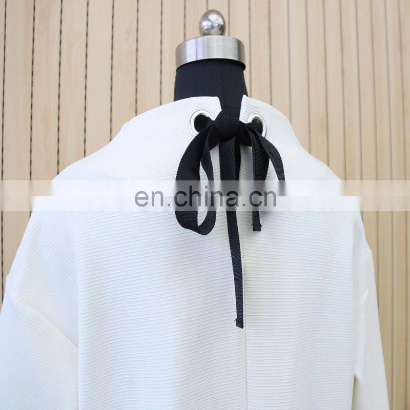 women hot sale turtle neck 3/4 sleeve knit pullover