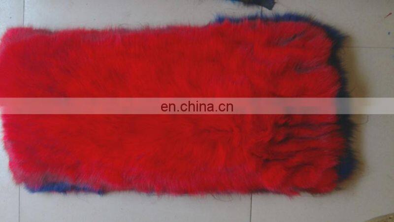 Factory Direct Sale Colorful Fox Fur Plate