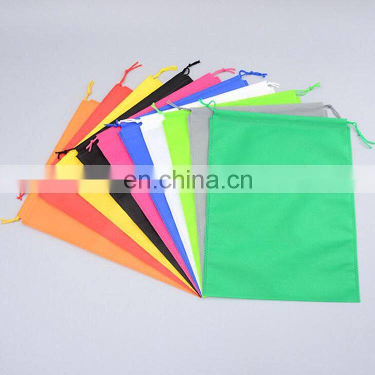 Environmental protection dust proof nonwoven fabric bag/ drawstring bag for shoes packaging
