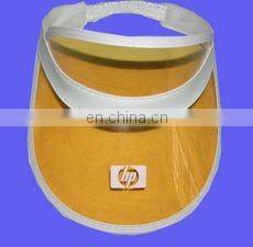 2016 hot sell promotion customized Plastic pvc Sun Visor/Cap/Hat