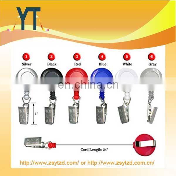 Badge Reel With Spring Hook