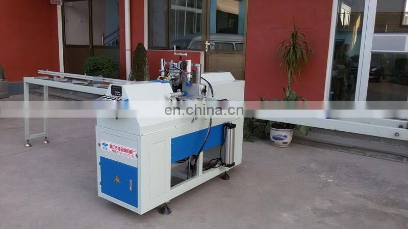 PVC door and window machine SJV-65 mullion cutting saw machine make two 45 degree one profile same end