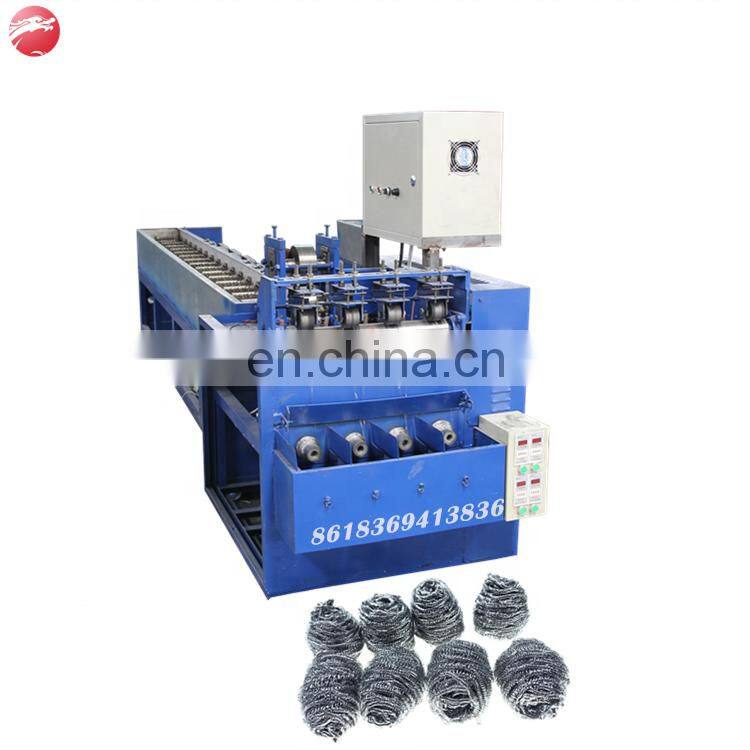 5 wires 5 balls Automatic Stainless Steel Scourer making Machine/scrubber machine