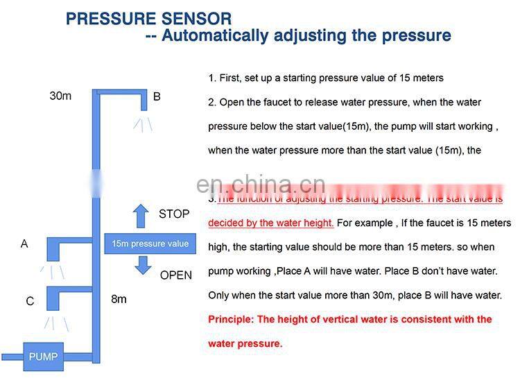 25JET/A motion sensor water pump water automatic pump pneumatic pumps