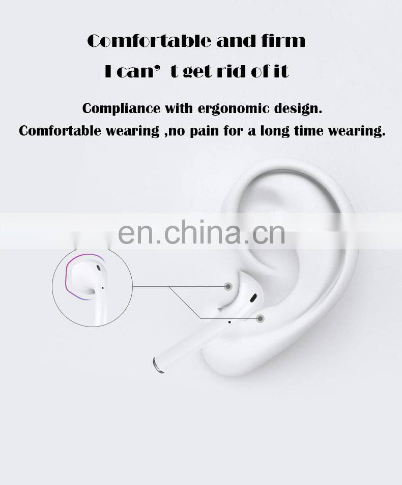 Mini wireless headphone noise cancelling bluetooth earphone with comfortable