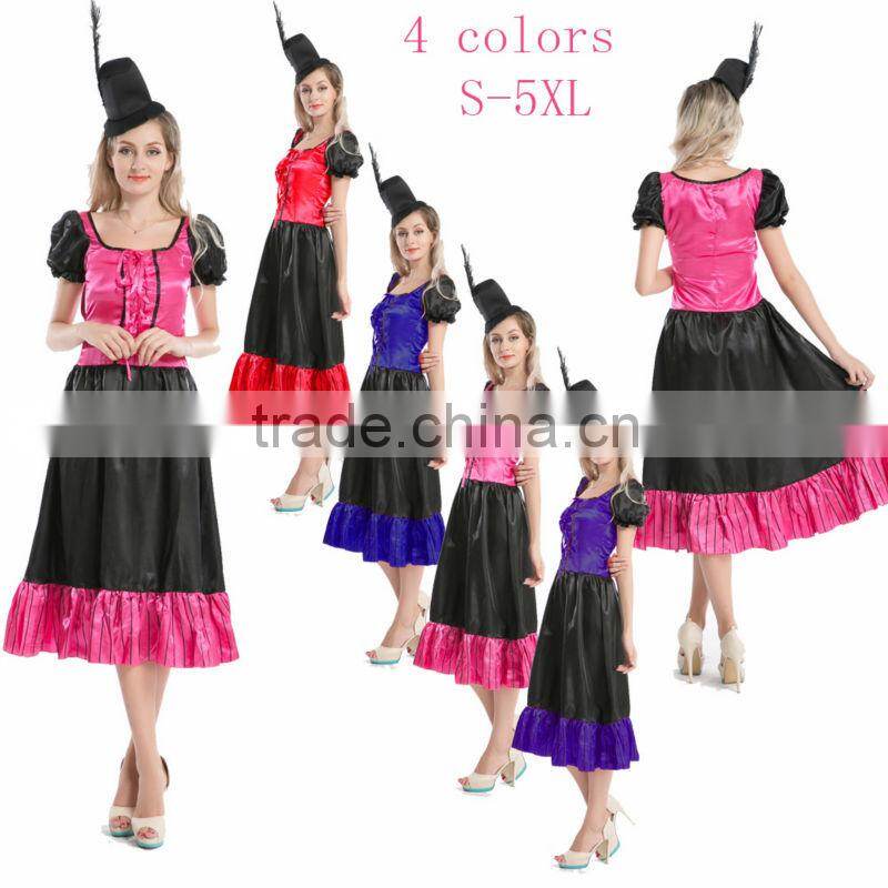 Walson carnival Hot sales halloween costume sexy rockabilly fancy dress