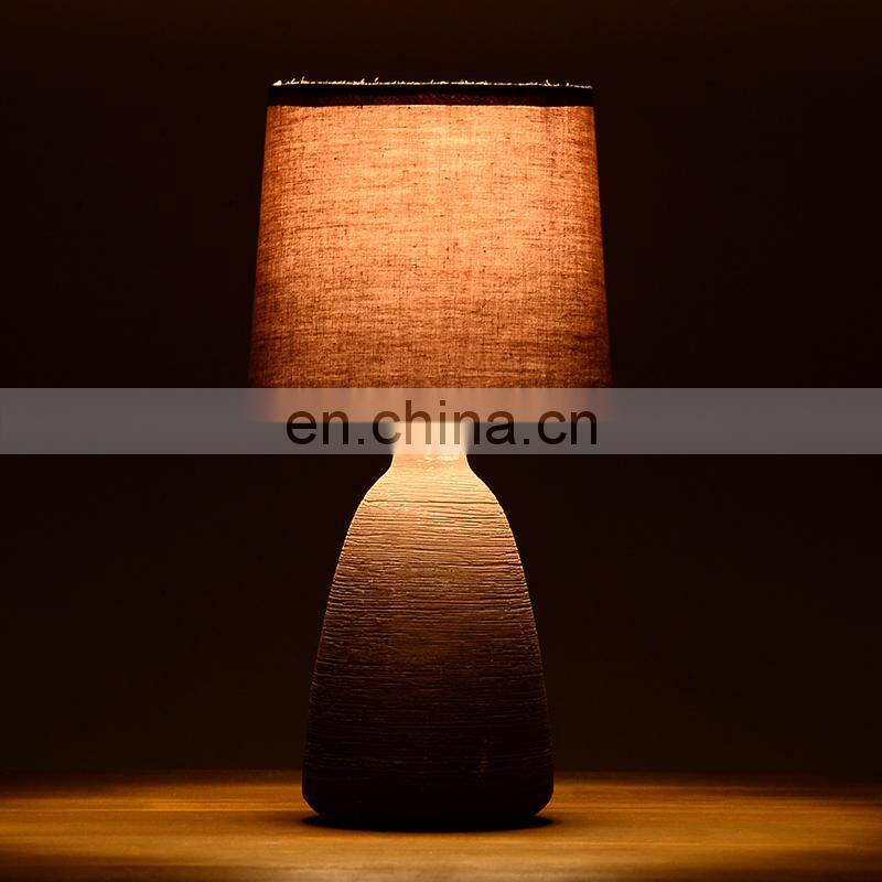 European ceramic meterial bedside table lamp and antique style LED lights