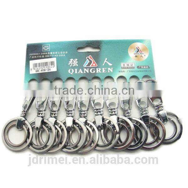 black titanium car keychain Ring Chain Holder Keychain Keyring Keytag auto logo car Keychain