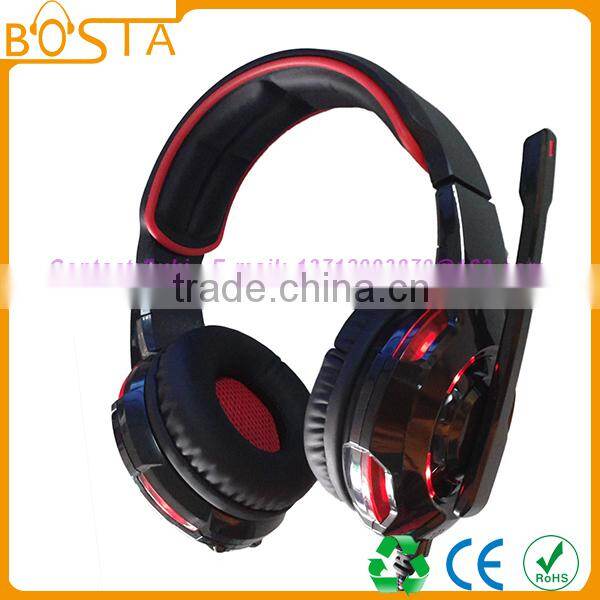 Wholesale stylish funny great quality fashion design vibration gaming headsets