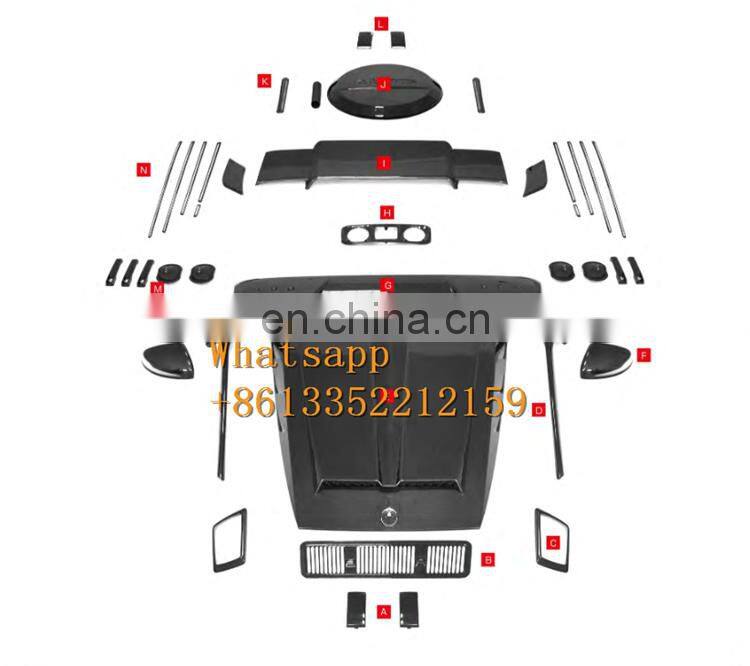 2020y G wagon W464 G63 G500 G350 front bumper fender lights rear bumper new G body kit for cars W463A G63 B900 W464 autoparts