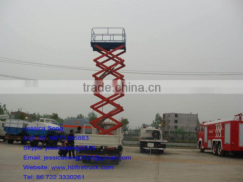 DongFeng Truck Mounted Scissor Lift 10m