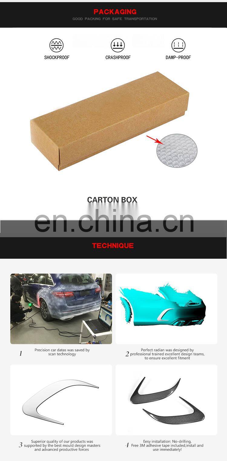 Carbon Moulding Trims Bumper Aprons Flaps For Mercedes Benz W117 C117 4Dr Cla250 6Pcs/Set