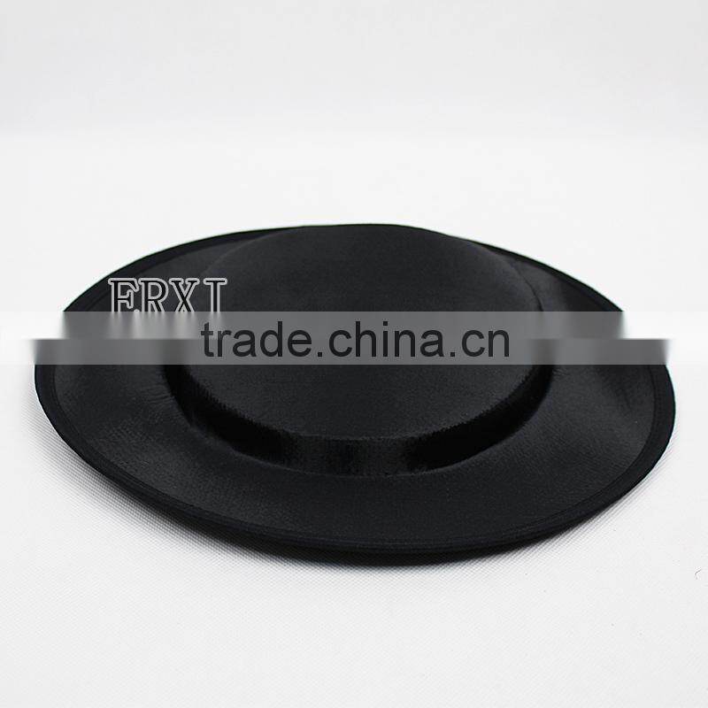 2015 New Coming 31Cm Church Hat Material Fascinator Satin Cover Sinamay Base