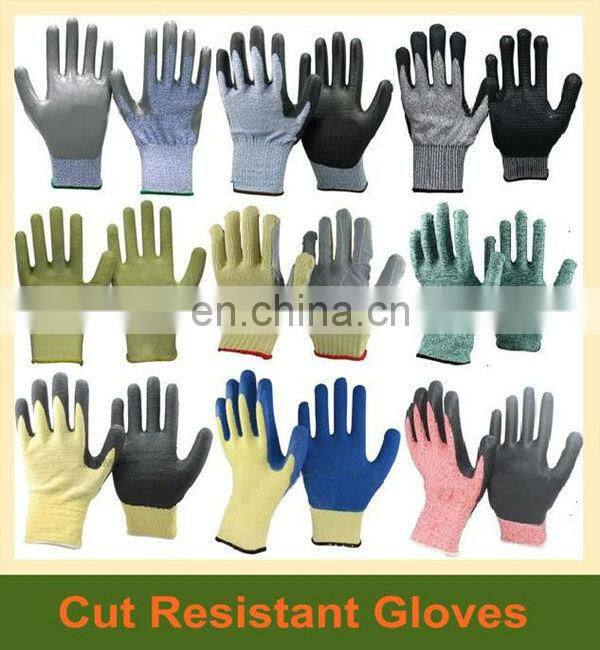 Cheap Yellow Palm Coated Nitrile Working Gloves With Interlock Lining