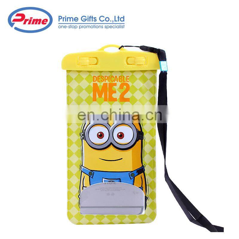 2021 Fashion PVC Mobile Phone Cartoon Waterproof Bag for Promotions