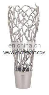 gold plated flower vase