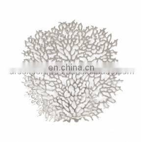 silver flower design trivet
