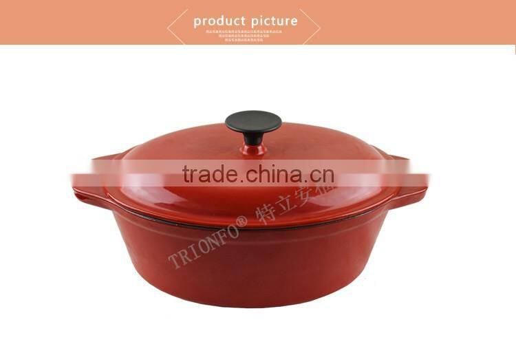 FDA approved color Enameled Cast Iron Cookware TR1007