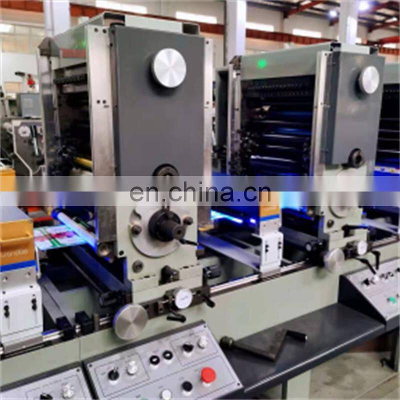 UTR320S 4 6 Color Roll to Roll Automatic rotary UV letterpress Intermittent Adhesive Label Sticker Printer with Servo Die Cut