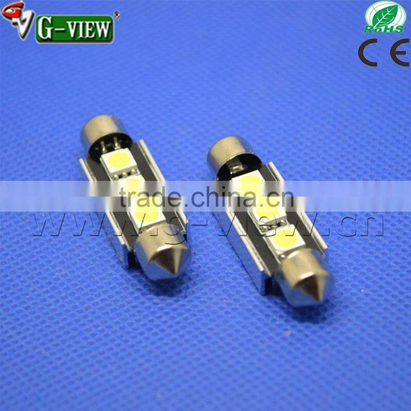 Factory supply high quality12V 5050 3SMD canbus 33mm 36mm 39mm white led motorcycle/car door light
