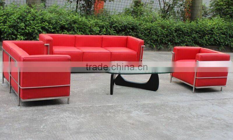 Le Corbusier LC3 living room furniture leather sofa