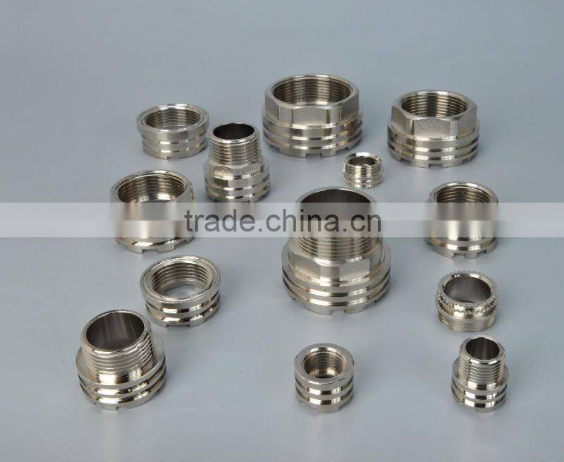 Provide OEM Services NPT/BSP brass female male threaded plastic insert nut