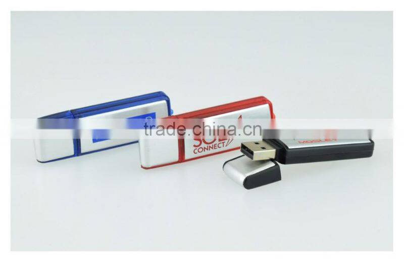 Classical aluminum usb stick 128gb with custom logo