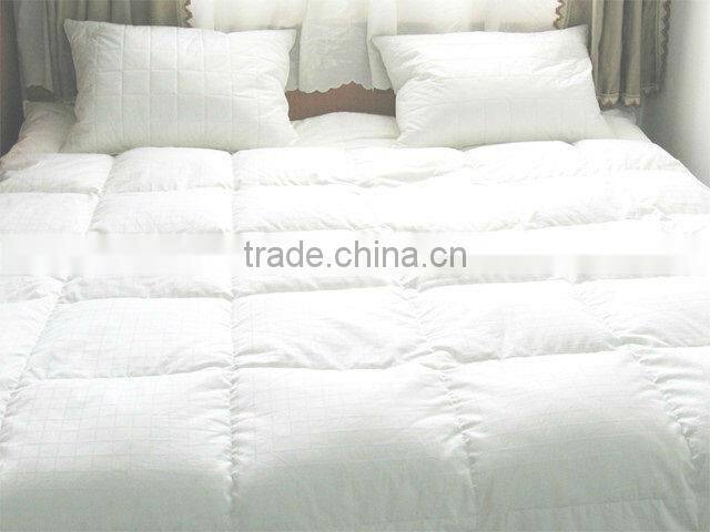 100% cotton white plain bedding set for star hotel