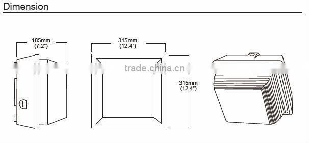 100-277Voltage, 5500K, 80W, 6500lm, CRI>80 led canopy light