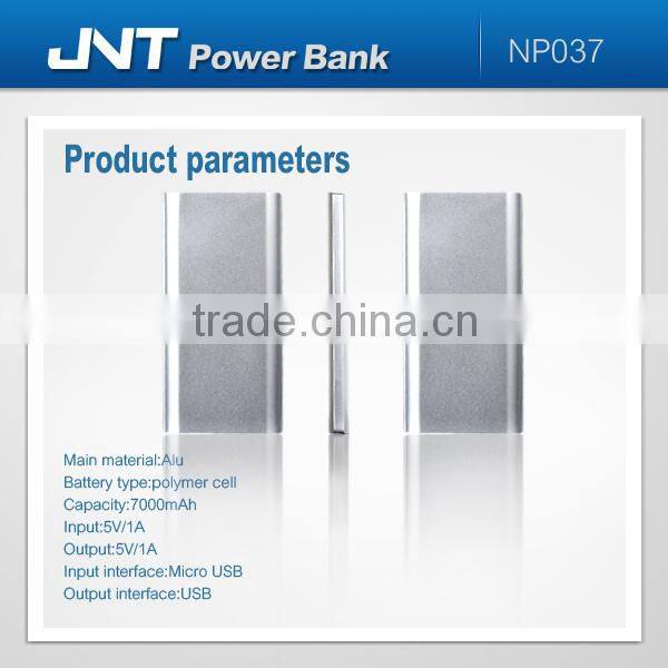 wholesale promotional product 7000mAh usb power bank