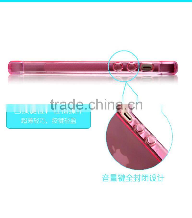 clear Transparent soft tpu anticollision dust control cell phone case for iphone SE skin