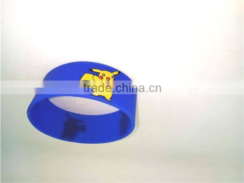 Brand New Blue Waterproof Wirstband Cartoon Silicone Bracelet Circle