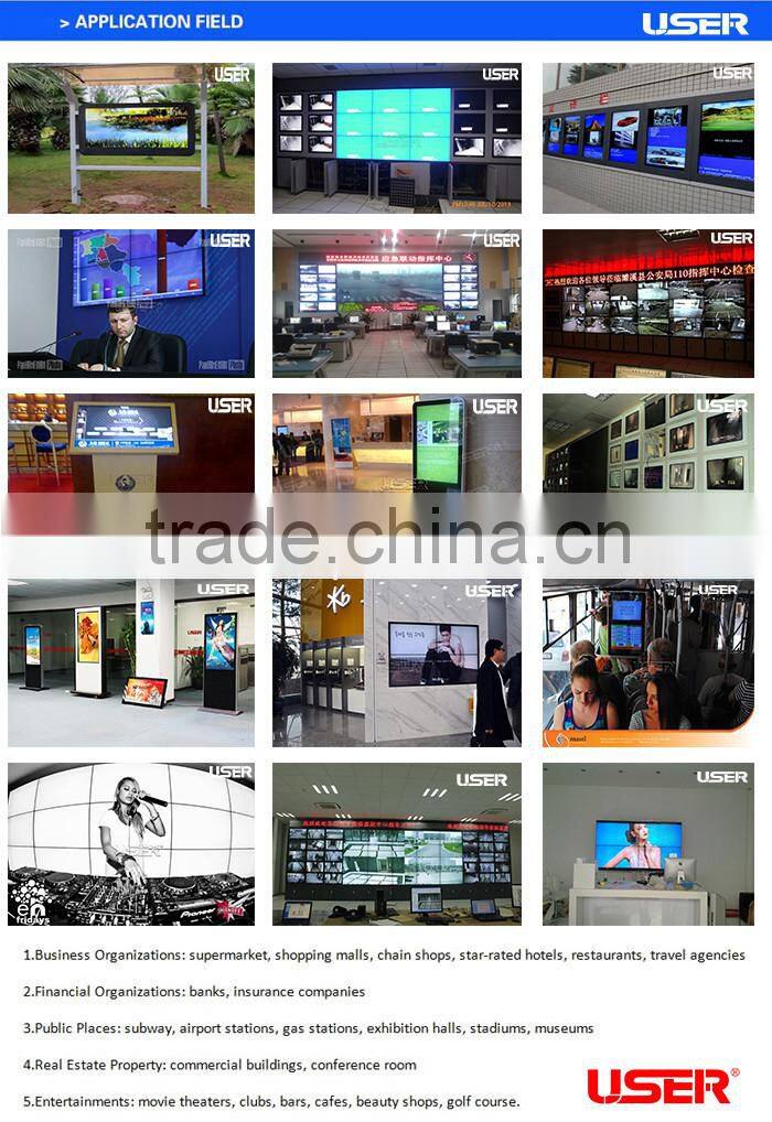 Most popular 19 inch IR lcd Touch Screen Monitor for digital signage wall mount