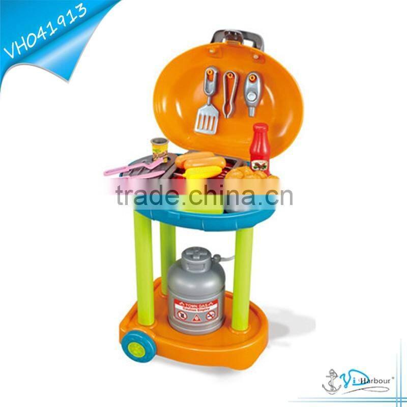 Lignt Music Pink Kids Girl barbecue play set