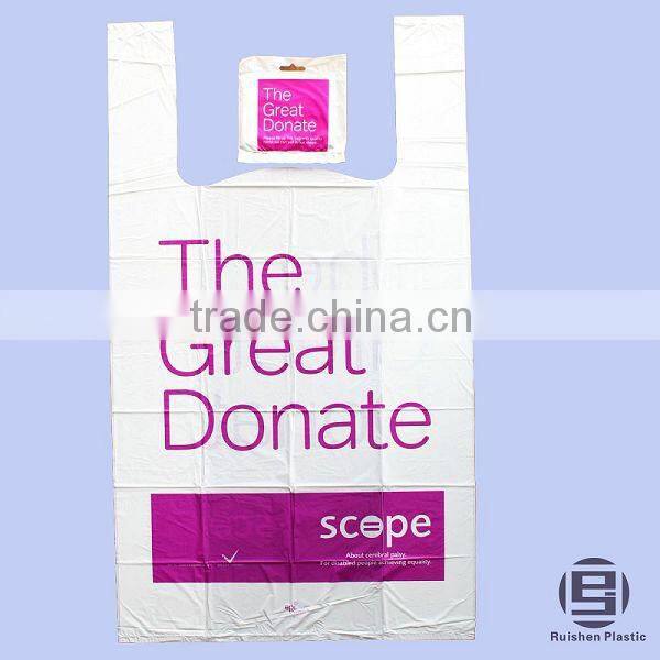 PDSA Biodegradable PE Printed Plastic Charity Bag For Collection