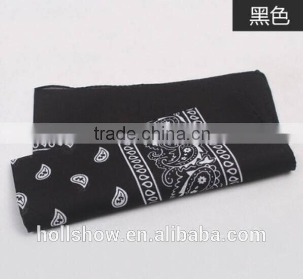 Wholesale Custom Paisley Printed Square Cotton Head Bandana