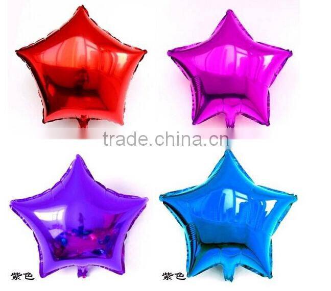 Love heart 18-inch aluminum foil balloons Pentagram round balloons Marriage room decoration