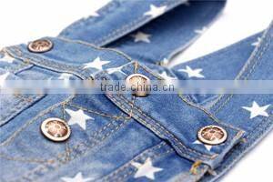 2016 kids Jeans for girl children denim dress Denim latest jeans tops