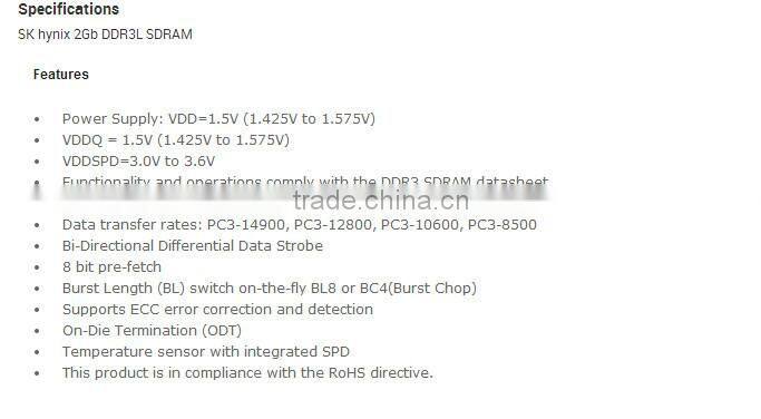 HMT325R7EFR8A 2gb DDR3 pc-1600