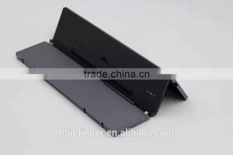 Folding Aluminium alloy Universal Bluetooth keyboard for IOS/Windows/Android tablets and smart phones with stand