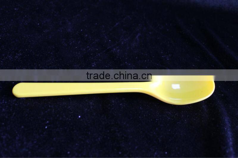 Solid color melamine spoon for dessert