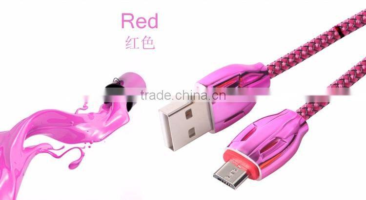 Wholesale High Quality Snake Design 2.1A Micro USB Data Sync Charging Cable for Samsung for LG Android USB Cable