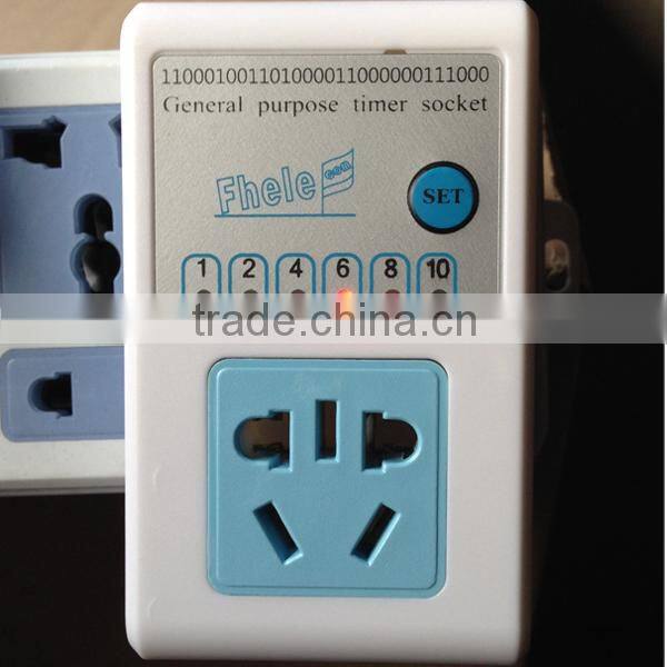 Digital Timer Socket in 220V 10A 10hour
