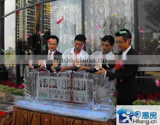 Customized acrylic led edge lit sign base,high quality ceremony supplies