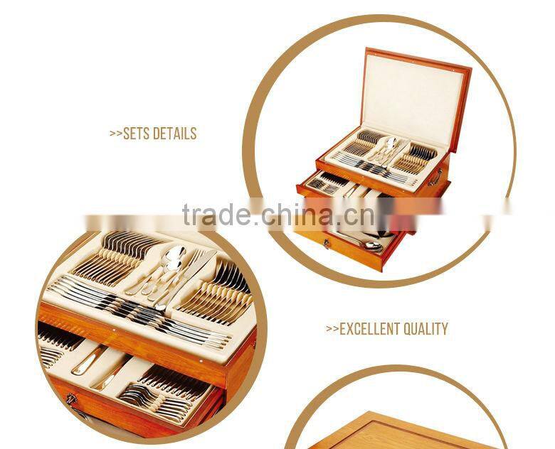 New design mirror finishing metal dinnerware set