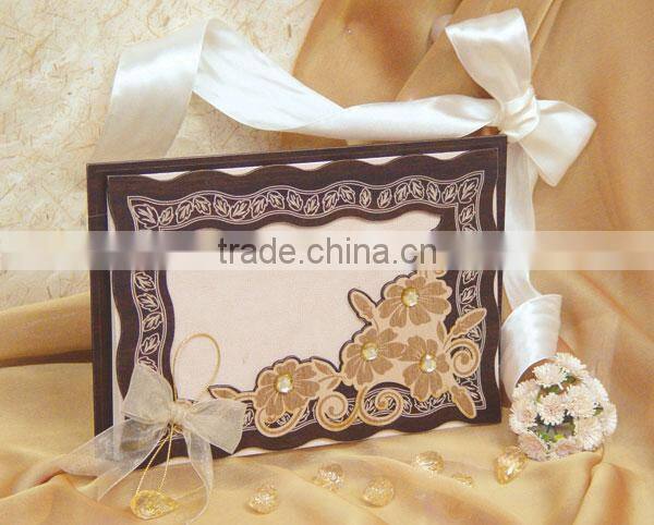 Elegant Wedding Rose Card--WN011